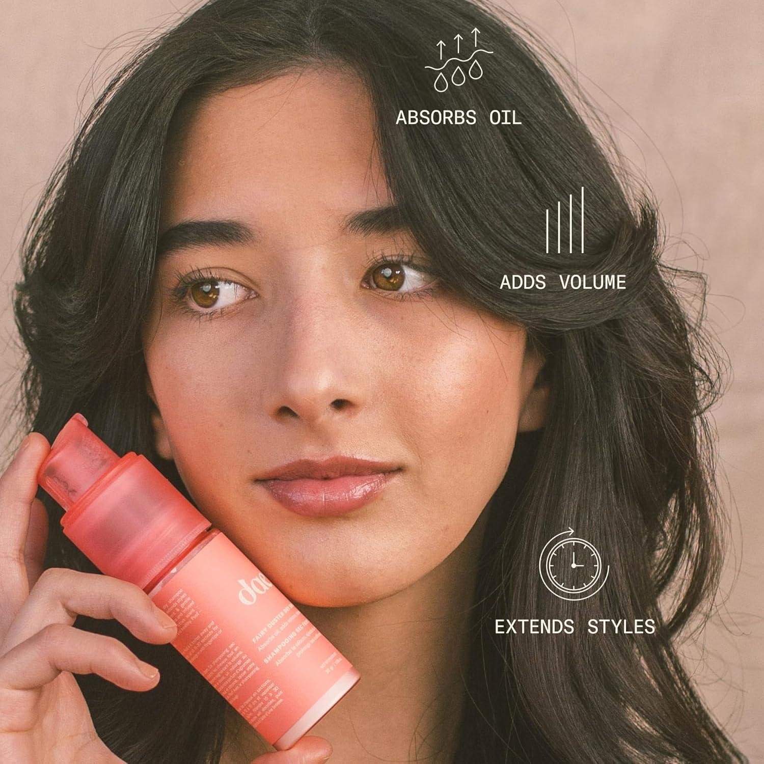 imageDAE Hair Fairy Duster Dry Shampoo ampamp Kabuki Blending Brush Duo