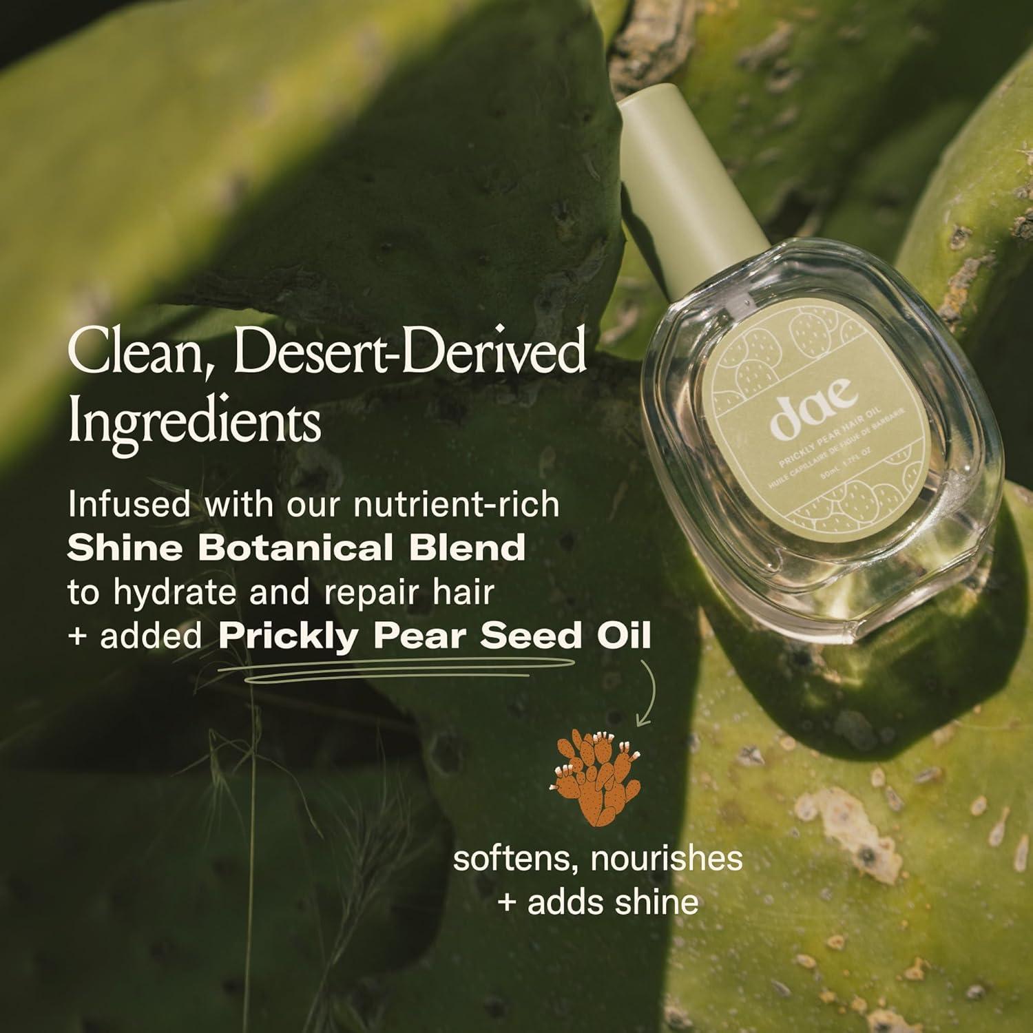 imageDAE Prickly Pear Hair Oil  Smooths Frizz Hydrates Prevents Breakage Detangles ampamp Adds Shine 06 oz17 Fl Oz Pack of 1