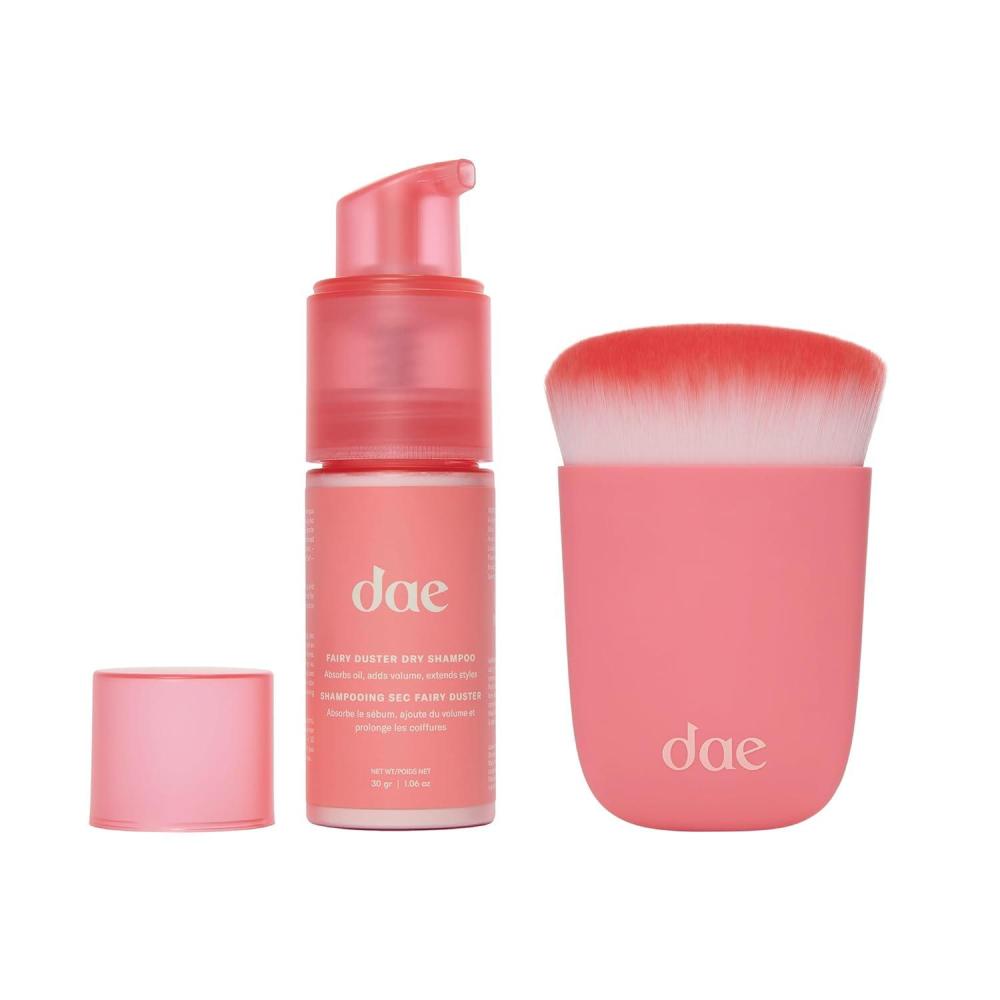 imageDAE Hair Fairy Duster Dry Shampoo ampamp Kabuki Blending Brush Duo