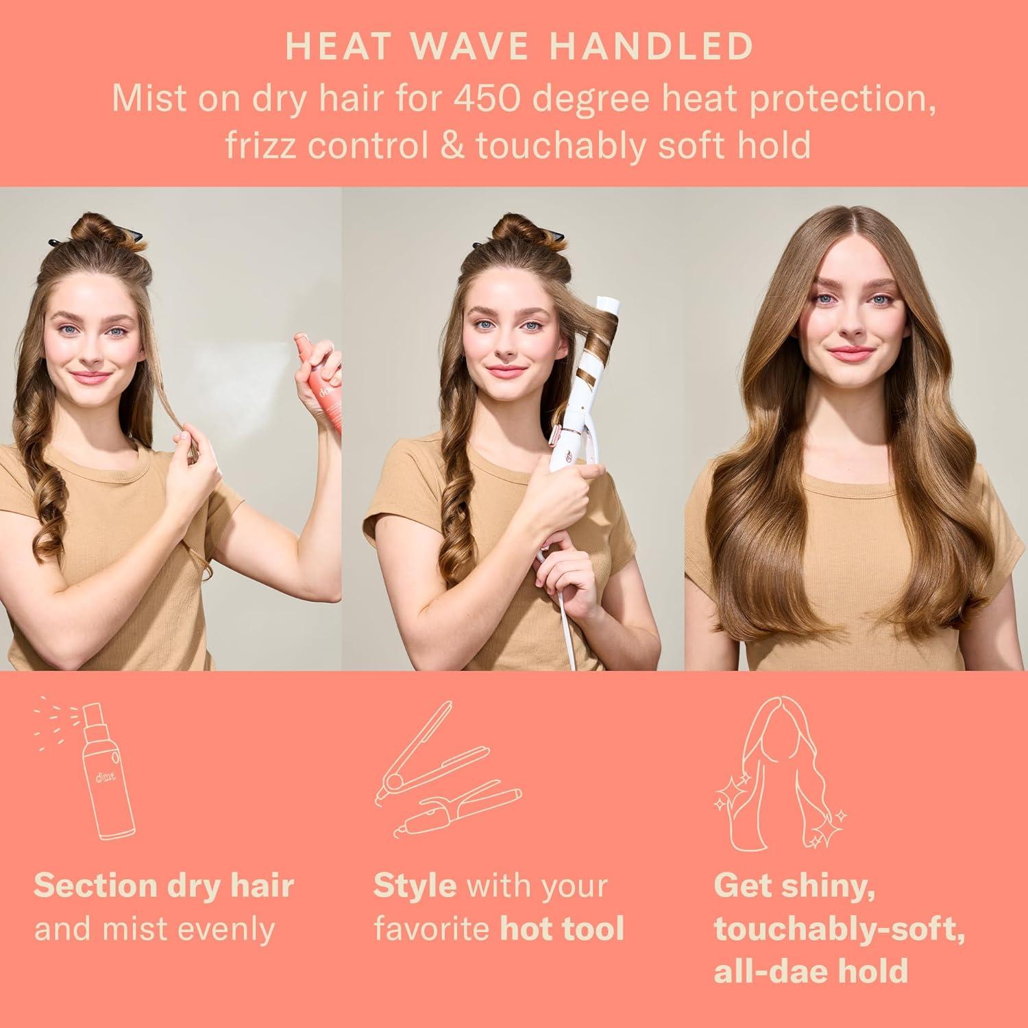 imageDAE Agave Dry Heat Protection Spray  Protects Controls Frizz Light Hold 5 oz5 Oz