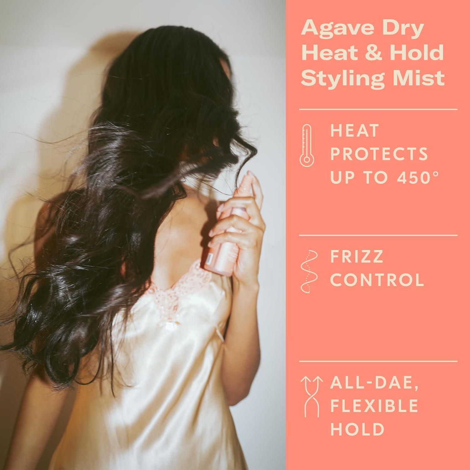 imageDAE Agave Dry Heat Protection Spray  Protects Controls Frizz Light Hold 5 oz5 Oz