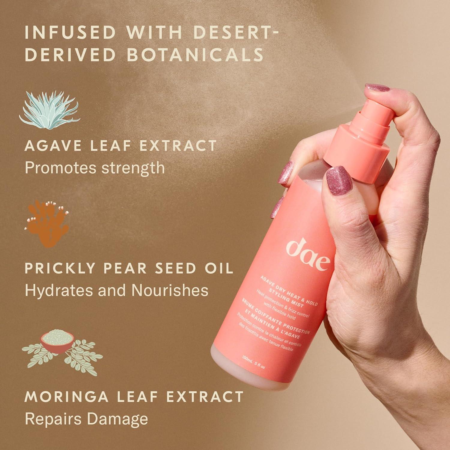 imageDAE Agave Dry Heat Protection Spray  Protects Controls Frizz Light Hold 5 oz5 Oz